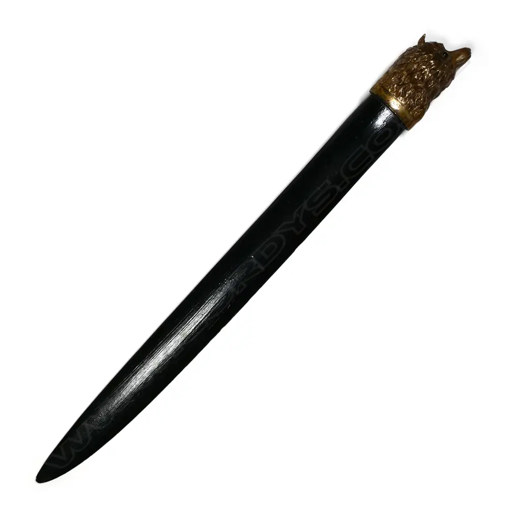 A 19thC gilt brass fox head handled paper knife Image 1++