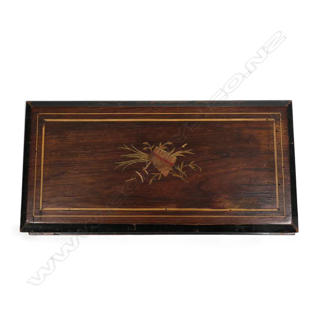 A 19thC Swiss music box Image 1++