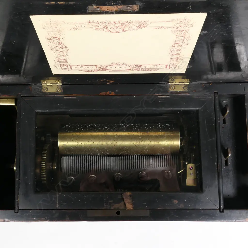 A 19thC Swiss music box Image 1++
