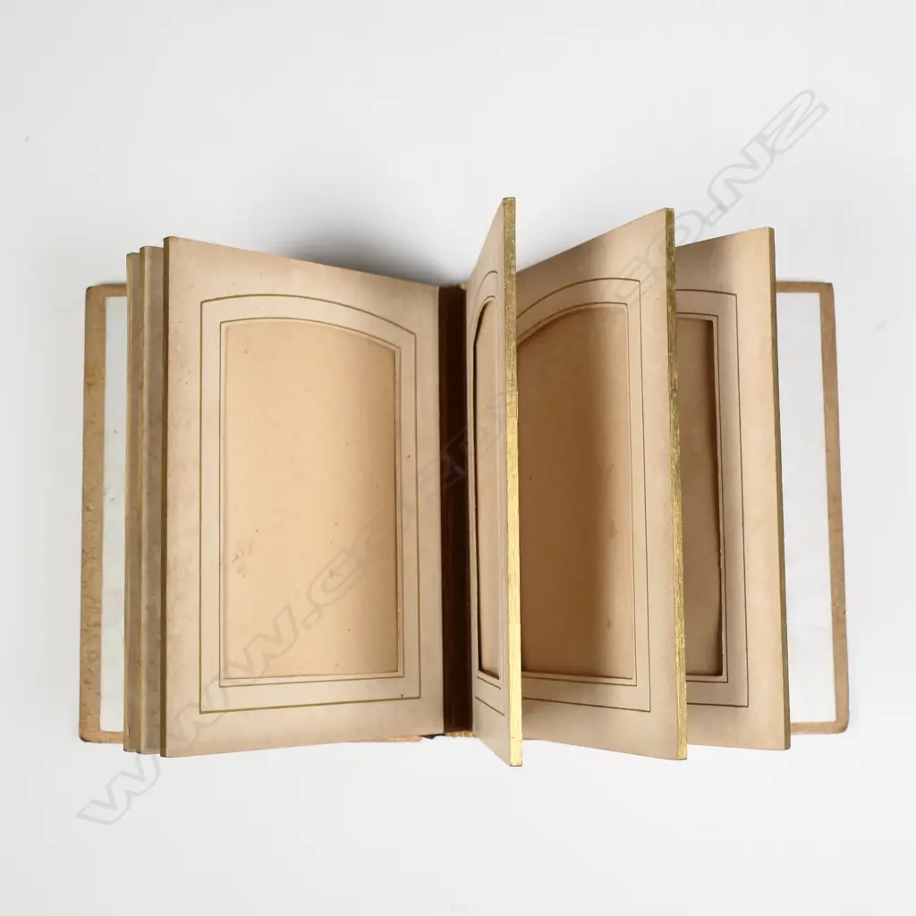 A Scottish Mauchline ware photograph album Image 1++