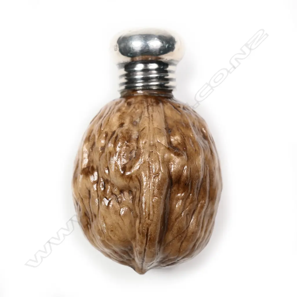 A walnut shaped porcelain perfume bottle Image 1++