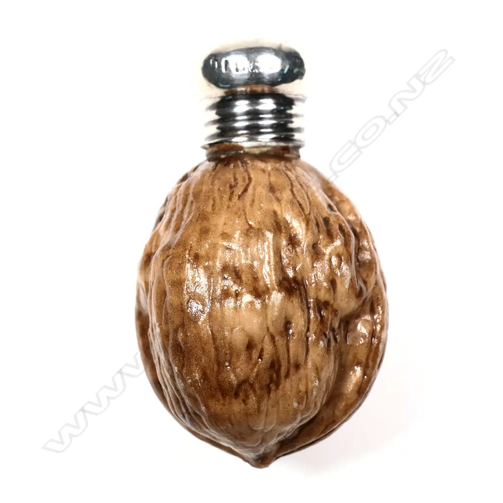 A walnut shaped porcelain perfume bottle Image 1++