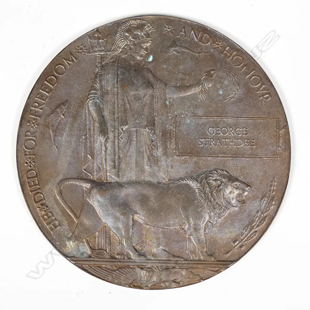 A WWI memorial bronze plaque Image 1++