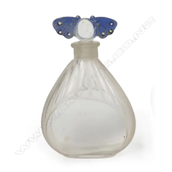 An Art Deco Dubarry Blue Lagoon perfume bottle