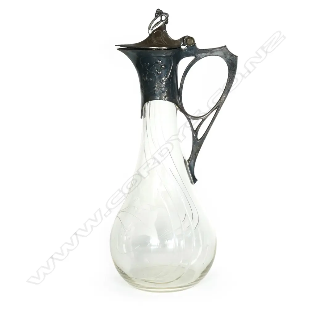 An Art Nouveau W.M.F. claret jug Image 1++
