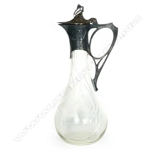 An Art Nouveau W.M.F. claret jug