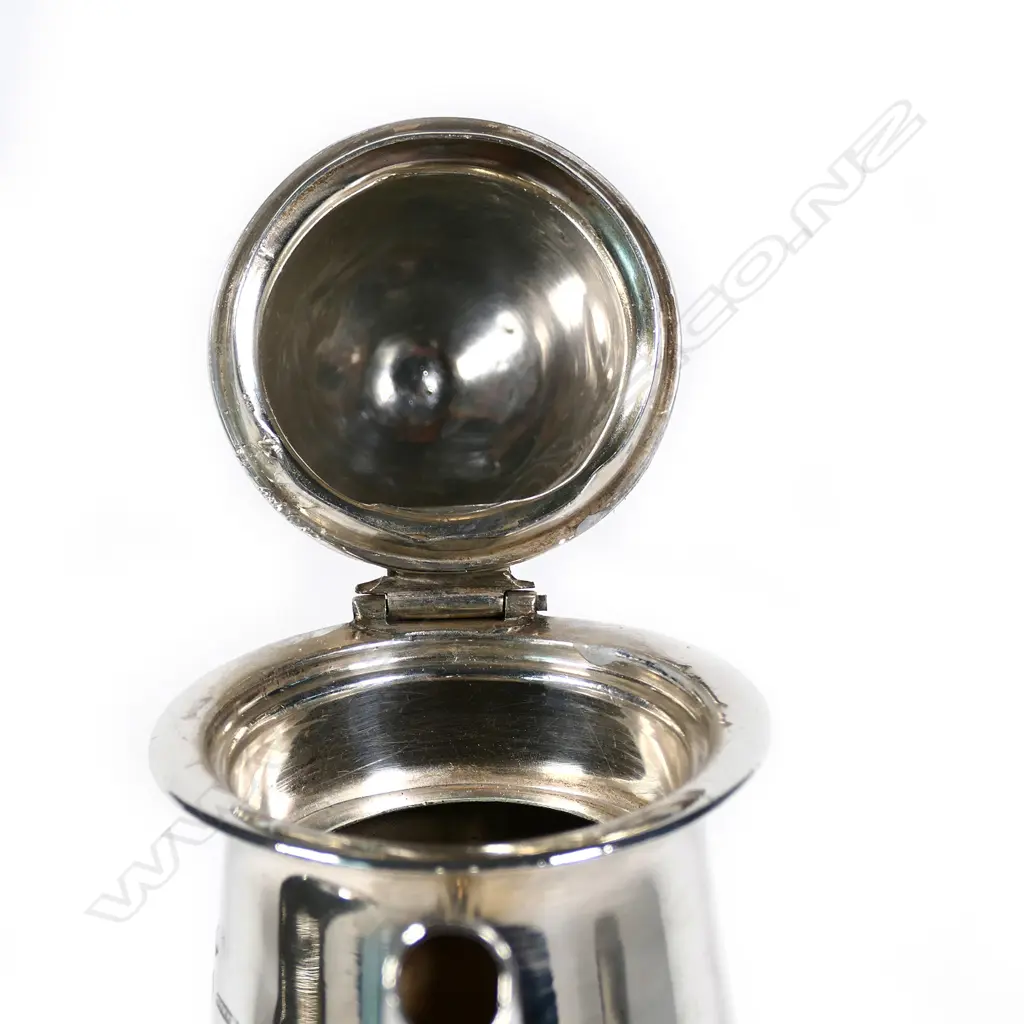 A rare Archibald Knox three-piece Cymric silver coffee service for Liberty & Co. Image 1++