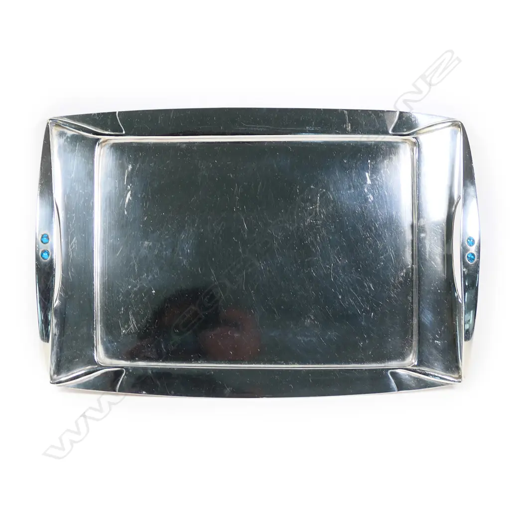 A rare Archibald Knox three-piece Cymric silver coffee service for Liberty & Co. Image 1++
