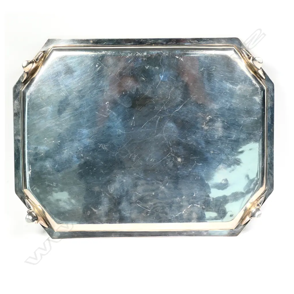 A Victorian silver tray Image 1++