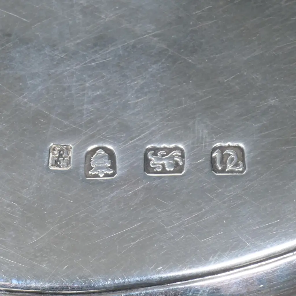 A quality pair of George III silver waiters Image 1++