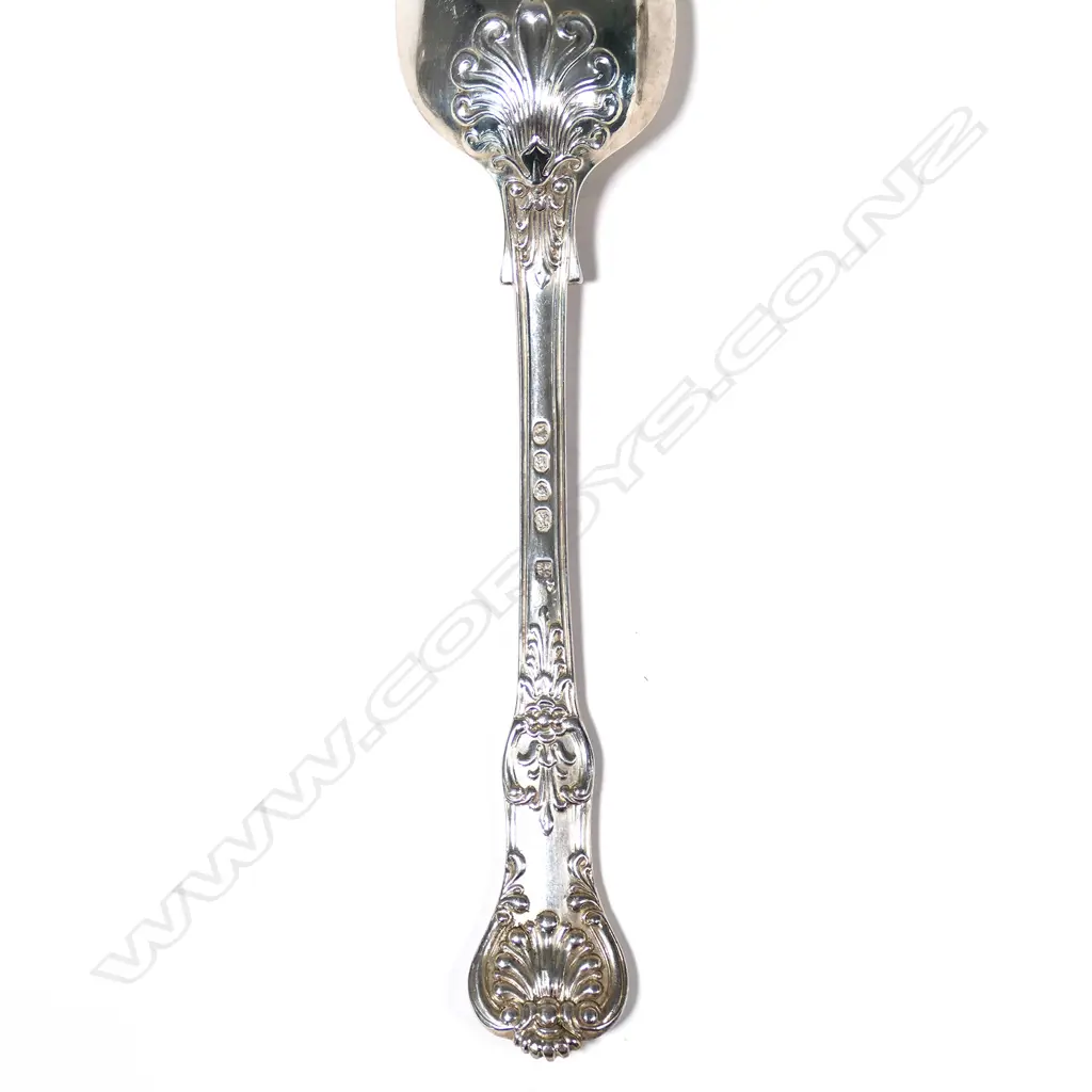 A good 61-piece 19thC double struck Queen’s pattern cutlery set Image 1++