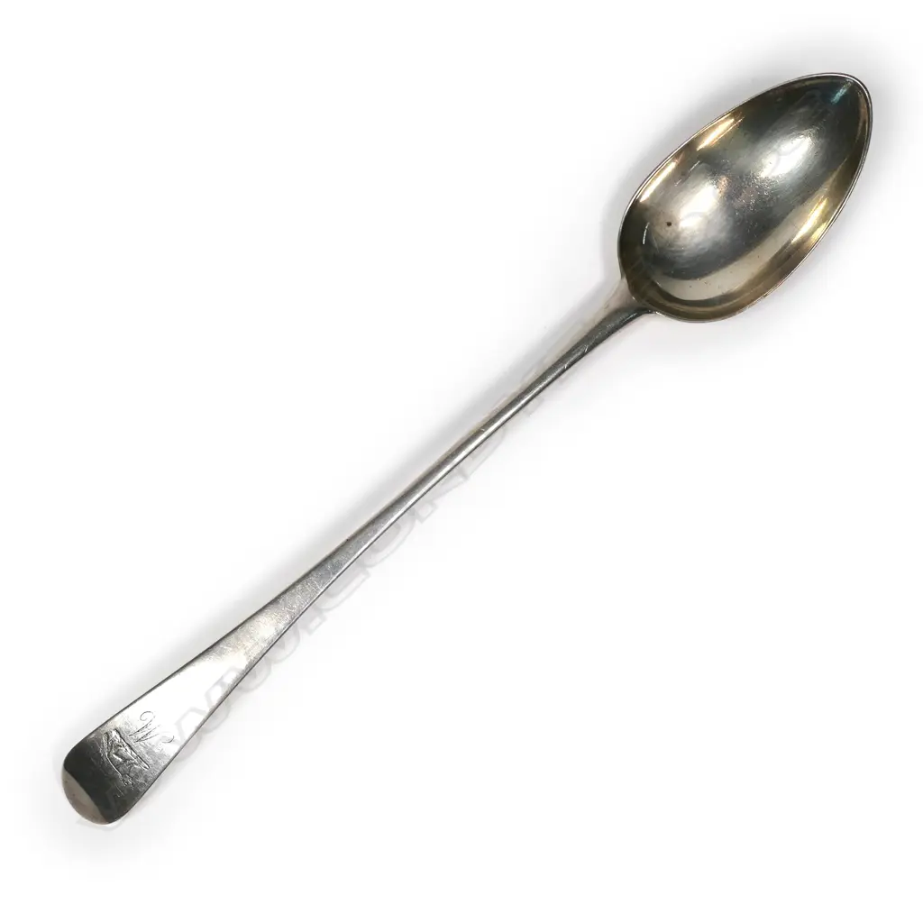 A George III silver serving spoon Image 1++