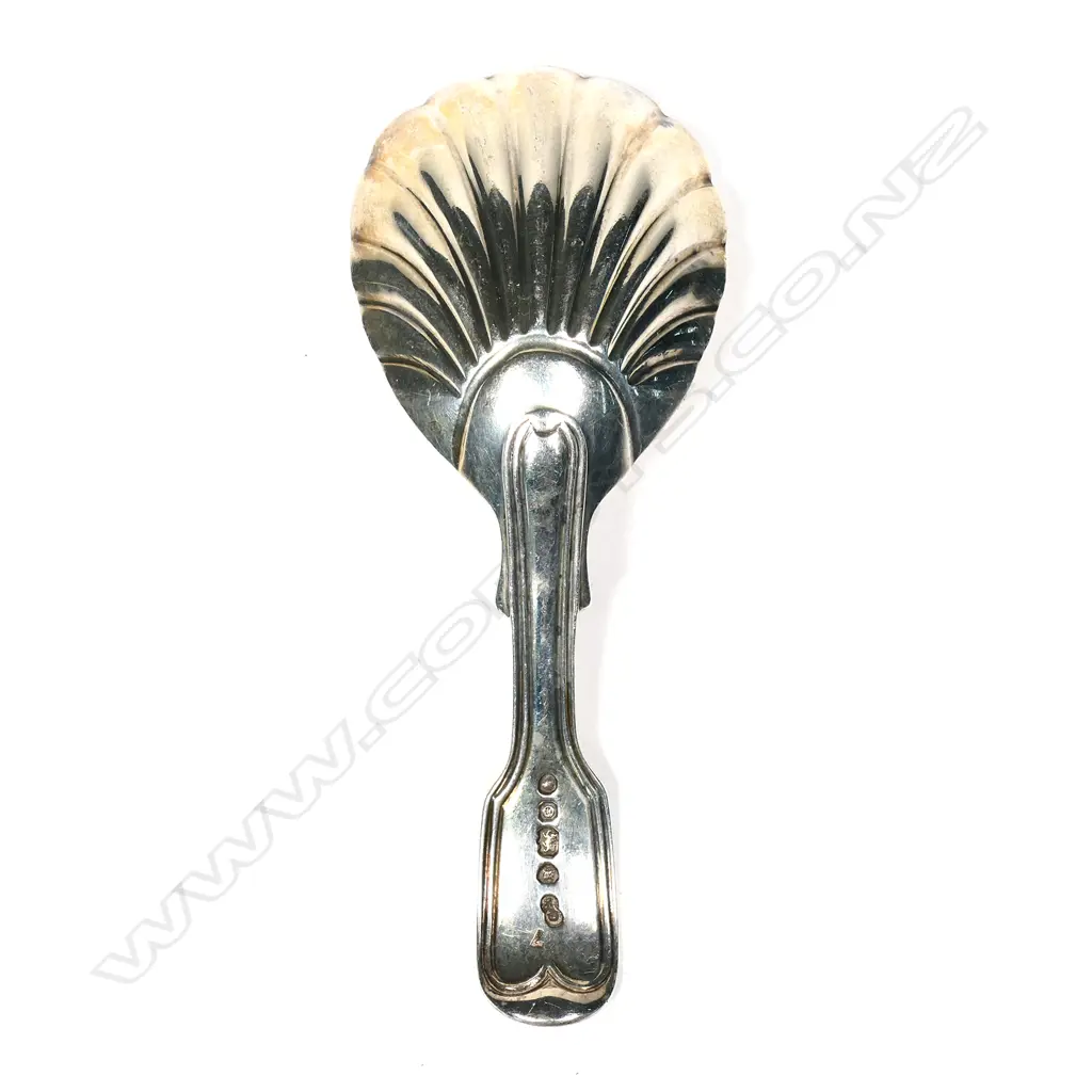 A Victorian silver tea caddy spoon Image 1++
