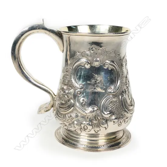 A George II silver mug