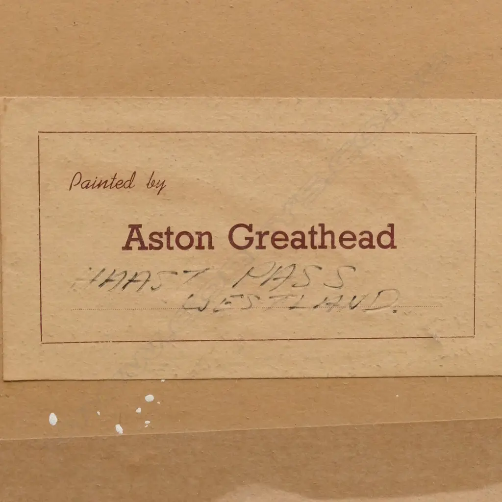 Aston Greathead (1921-2012) Image 1++