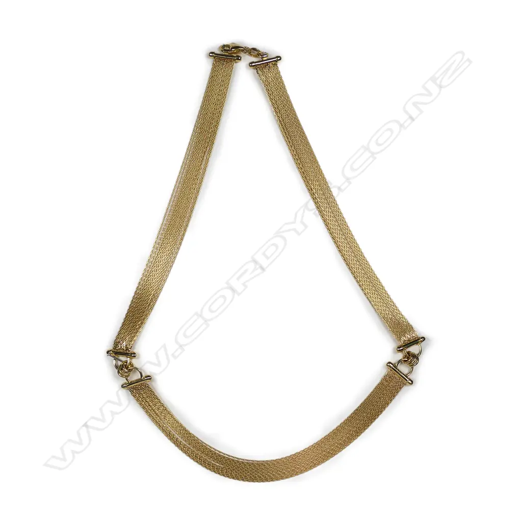 An 18ct yellow gold multi fine link chain Image 1++