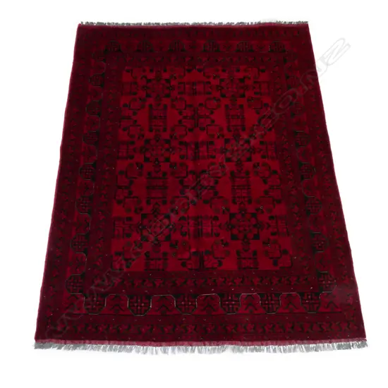 An Afghan Andkhoi hand knotted carpet