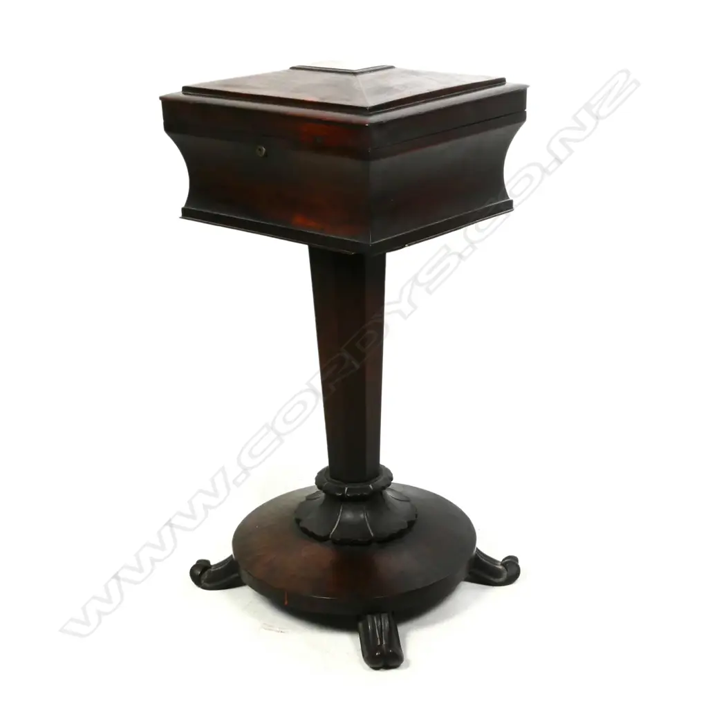 A Regency rosewood teapoy Image 1++