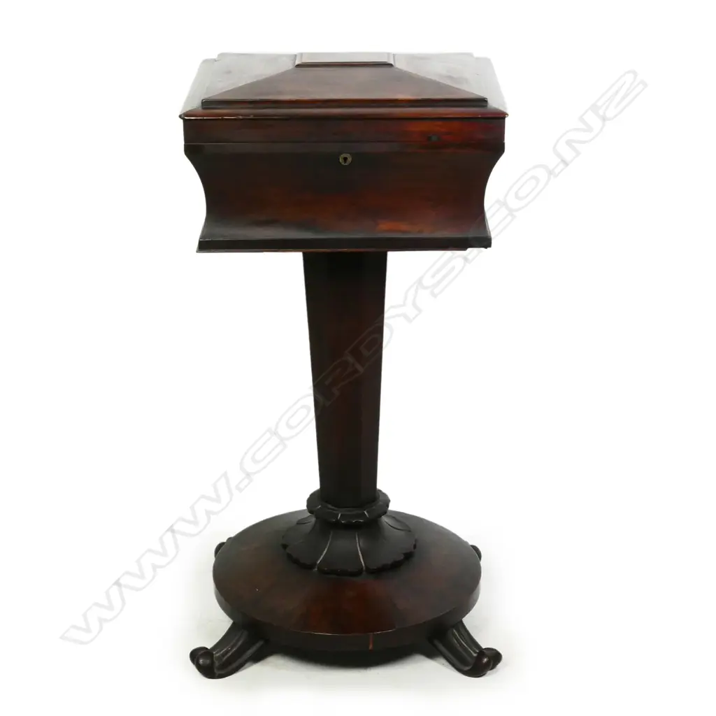 A Regency rosewood teapoy Image 1++