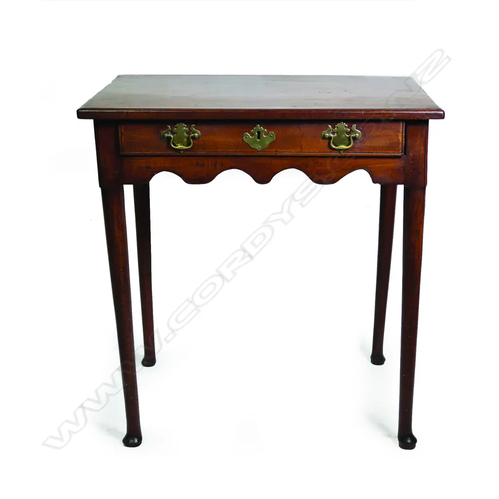 A Georgian mahogany lowboy Image 1++