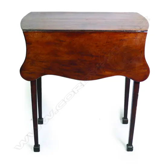 A small Georgian mahogany drop leaf table