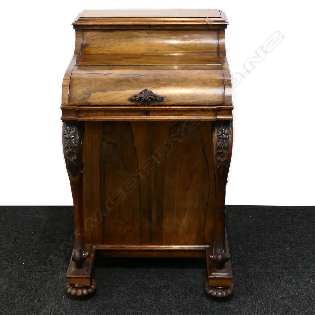 A Victorian rosewood davenport Image 1++