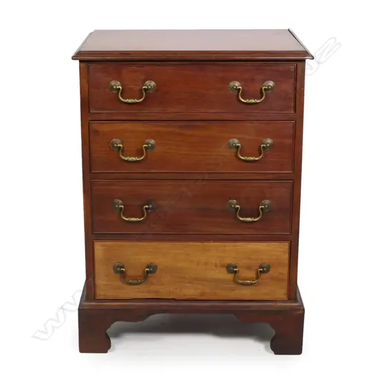 A Georgian style mahogany cutlery chest