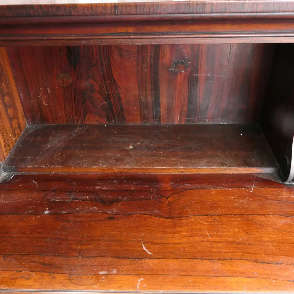 A Victorian rosewood small sideboard Image 1++