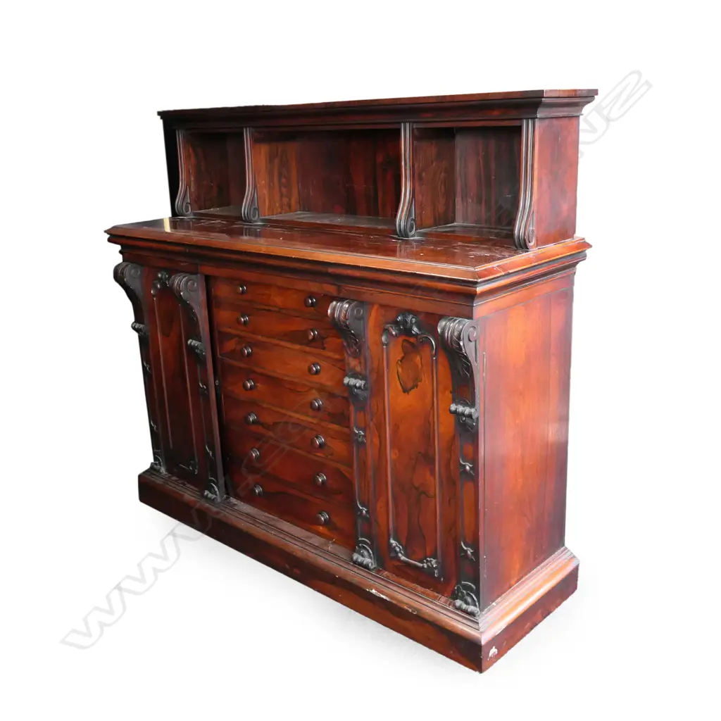 A Victorian rosewood small sideboard Image 1++