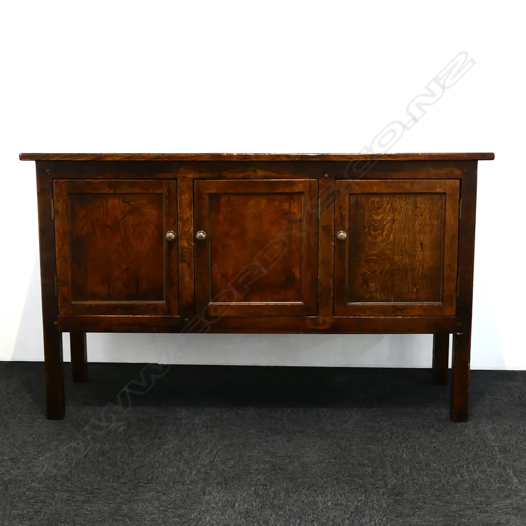 An oak Sefton Powrie style small sideboard Image 1++