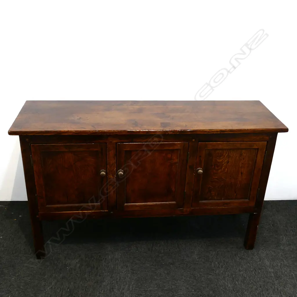 An oak Sefton Powrie style small sideboard Image 1++