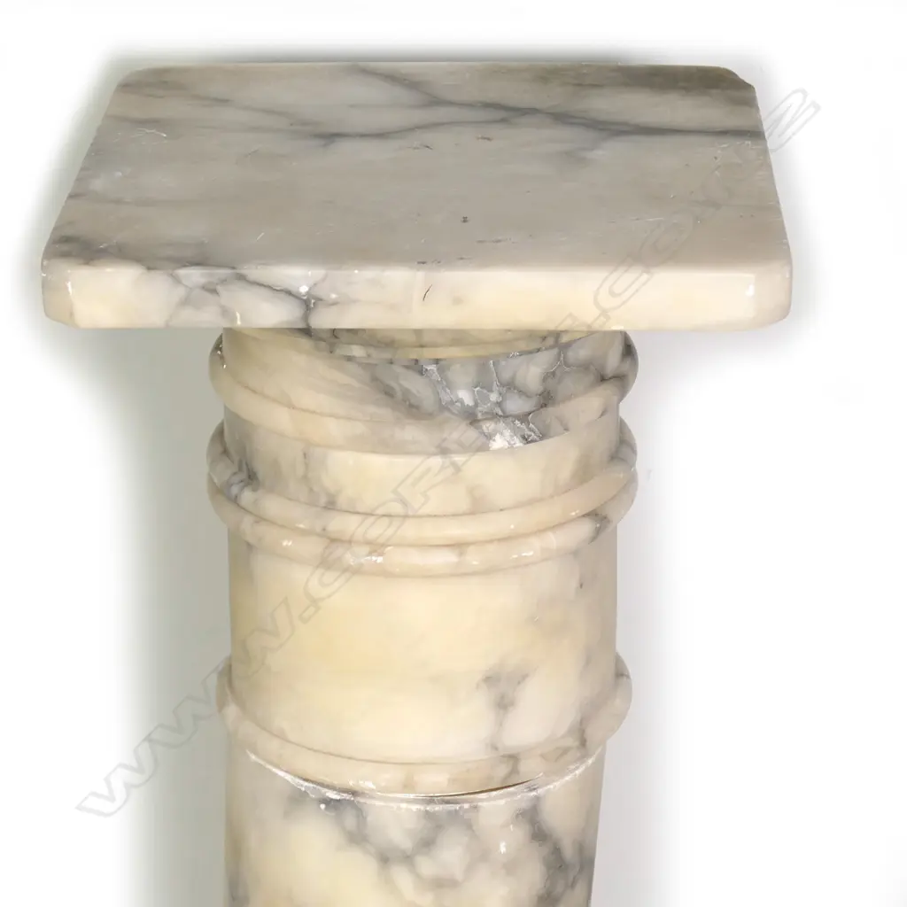 A 19thC alabaster sectional column Image 1++