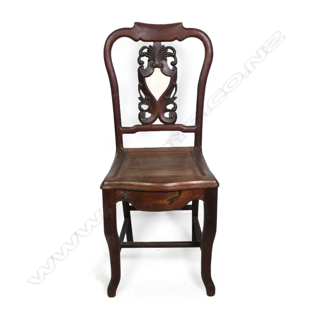 An early 20thC Oriental rosewood side chair Image 1++