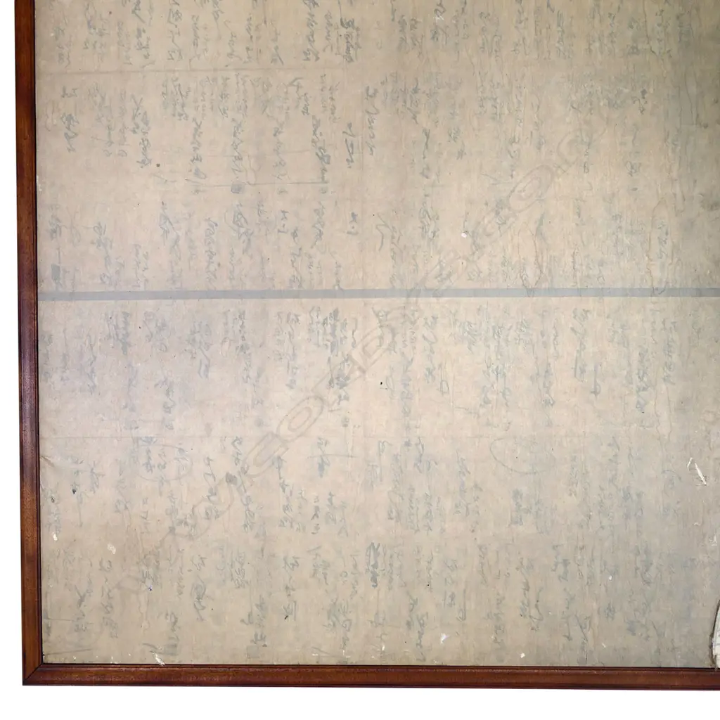 A 19thC Japanese six-fold painted screen Image 1++