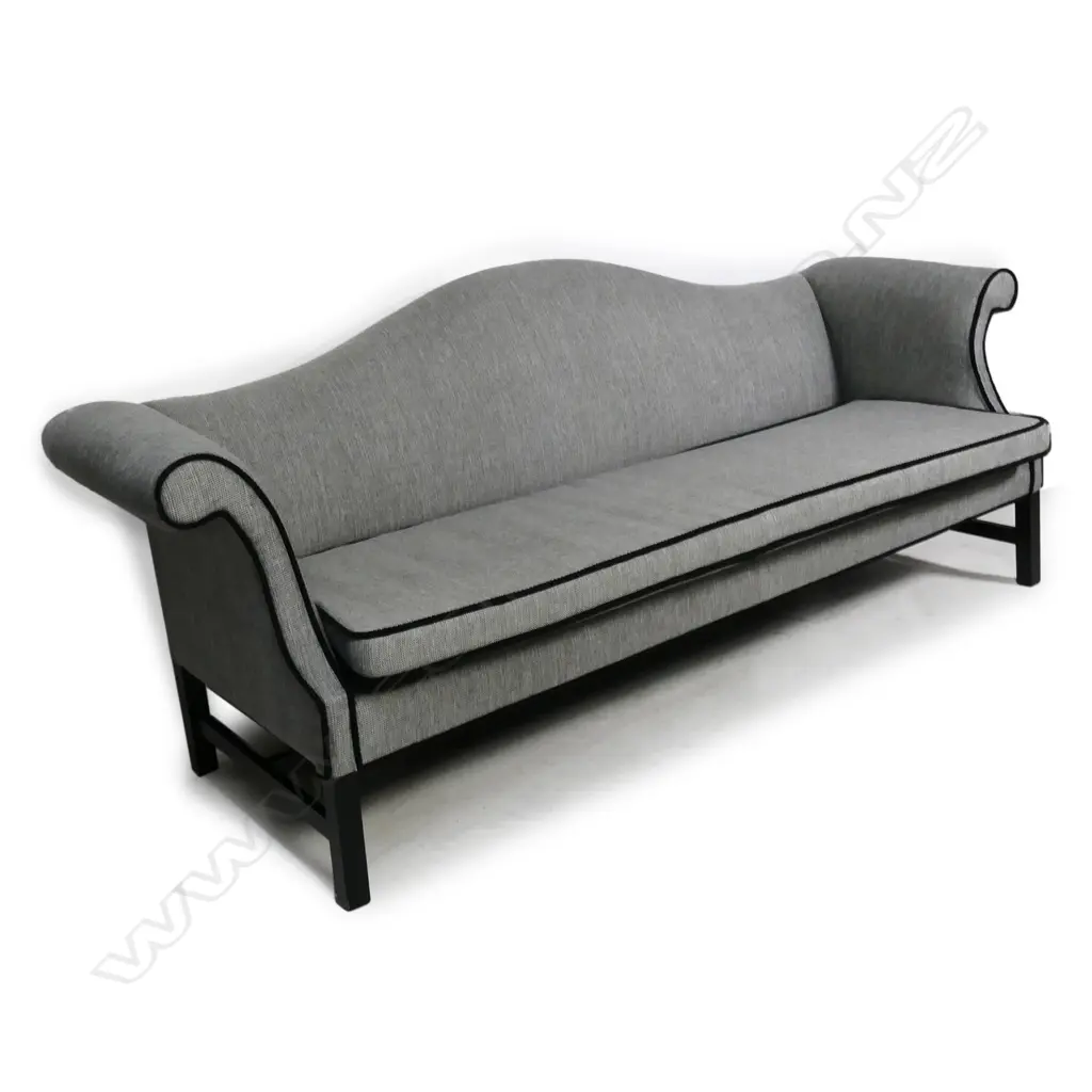 A Regency style camel-back three-seater Image 1++