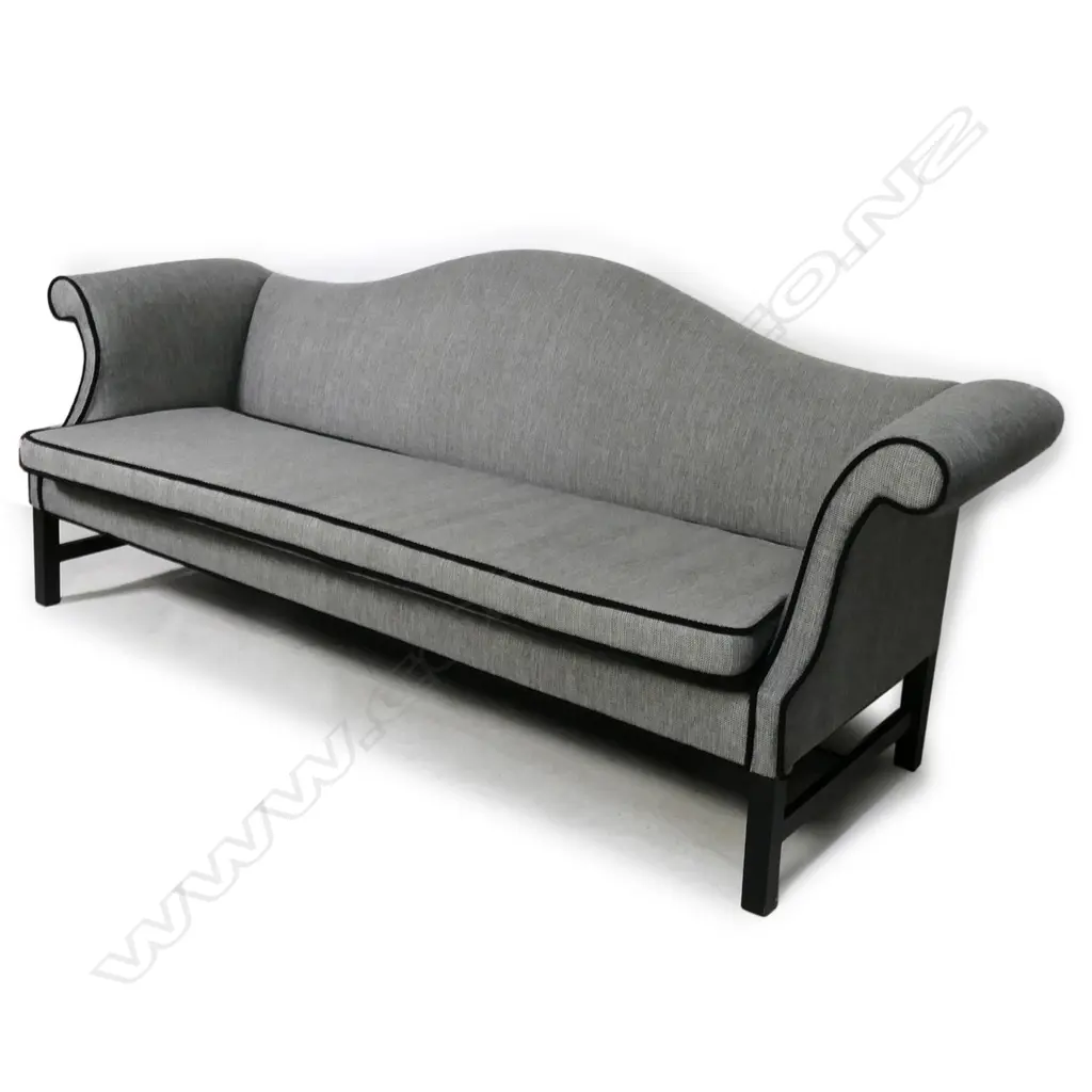 A Regency style camel-back three-seater Image 1++