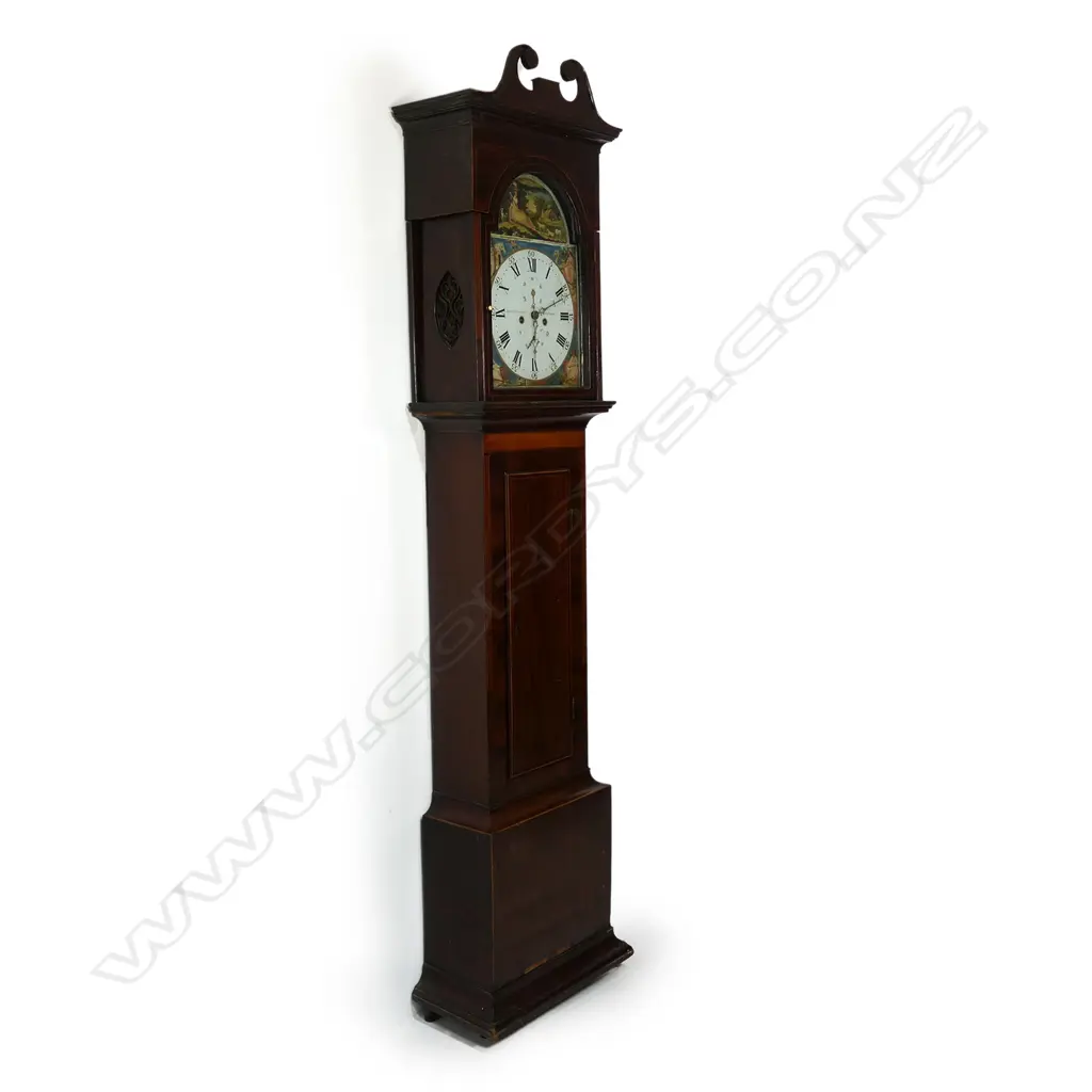 A George III mahogany longcase clock Image 1++