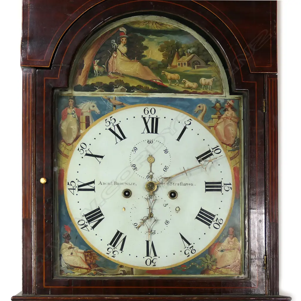 A George III mahogany longcase clock Image 1++