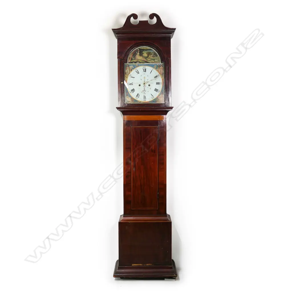 A George III mahogany longcase clock Image 1++