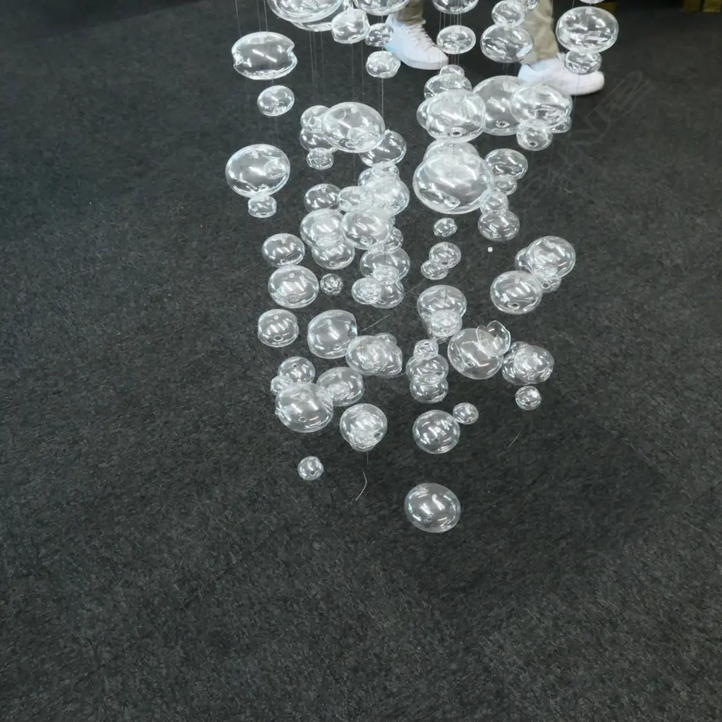 A contemporary long multi strand ceiling light fitting Image 1++