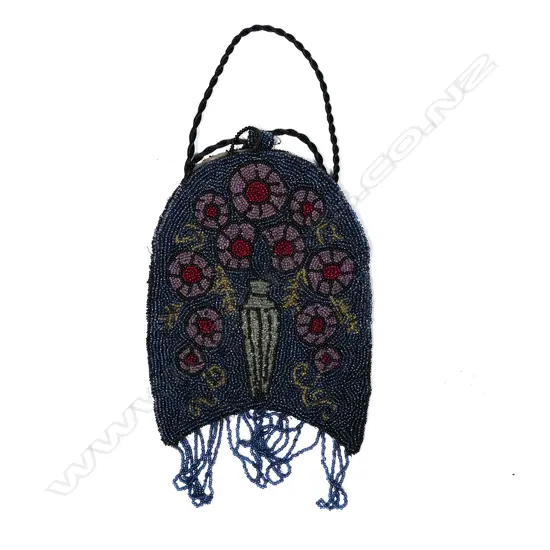 An early 1900s beaded evening bag