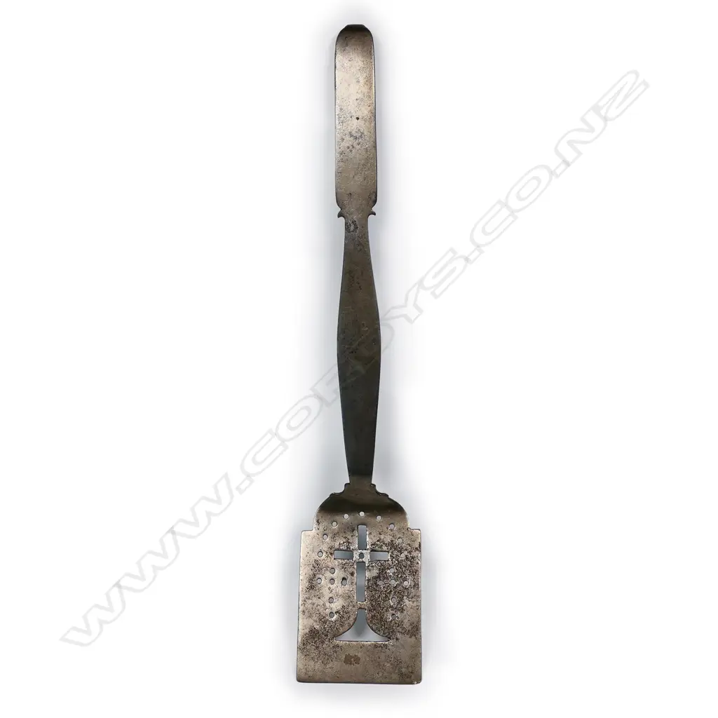 A 19thC French steel galette slice Image 1++