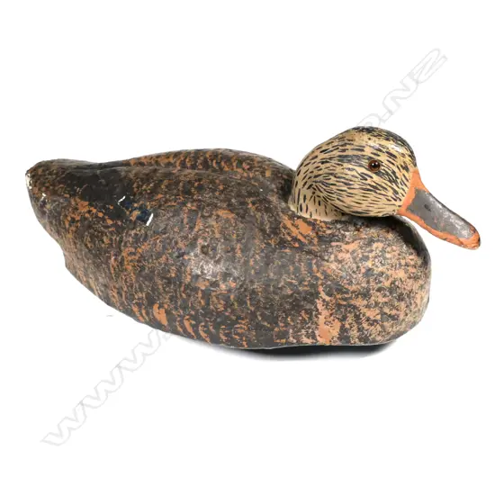 A large vintage 15" Mallard hen decoy