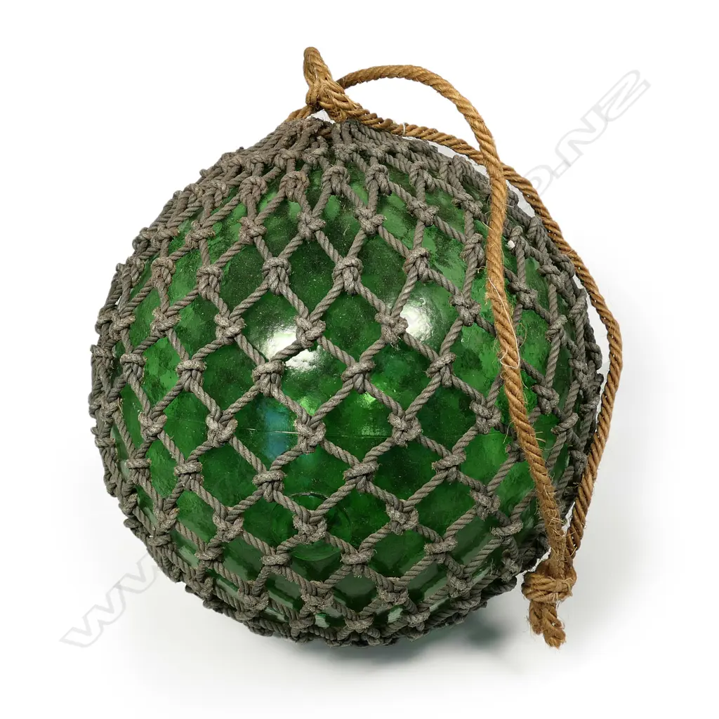 An old Japanese glass fishing float Image 1++