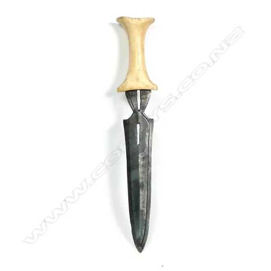 An old African Zairean Ngombe tribal dagger