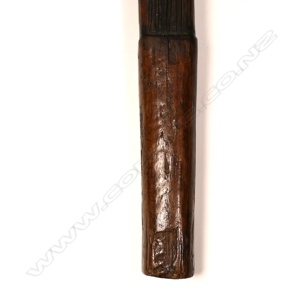 19thc Fijian hardwood tapa beater Image 1++