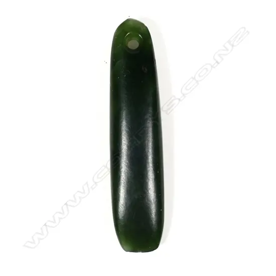 An old Maori carved pounamu pendant