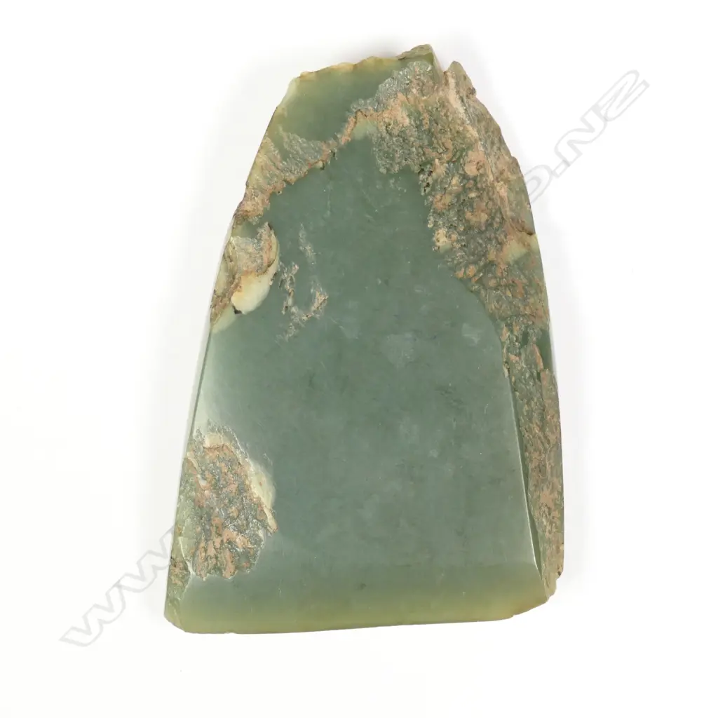 An old Maori carved pounamu toki (adze) Image 1++