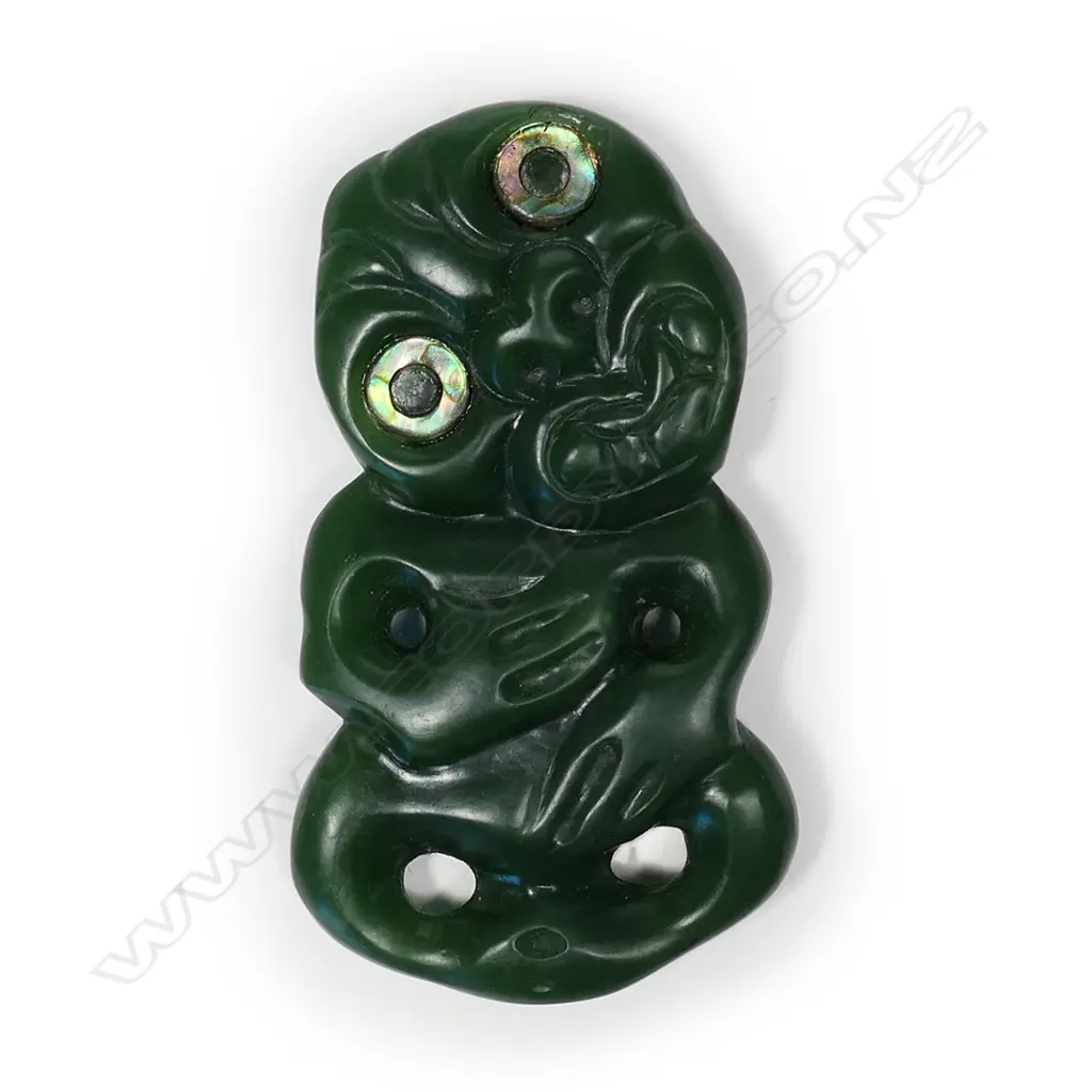 A small pounamu hei tiki Image 1++