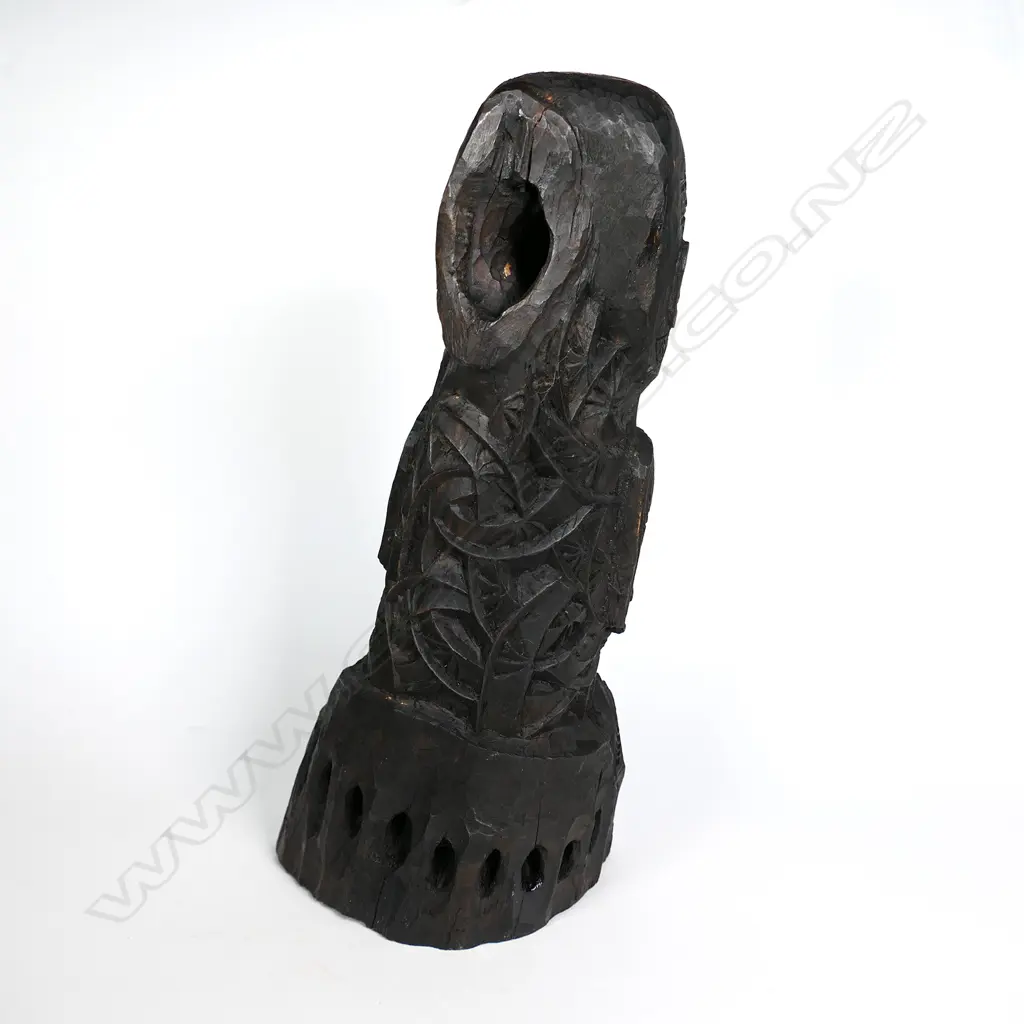 A small Maori ancestral figure carved by Ian McMillan Image 1++